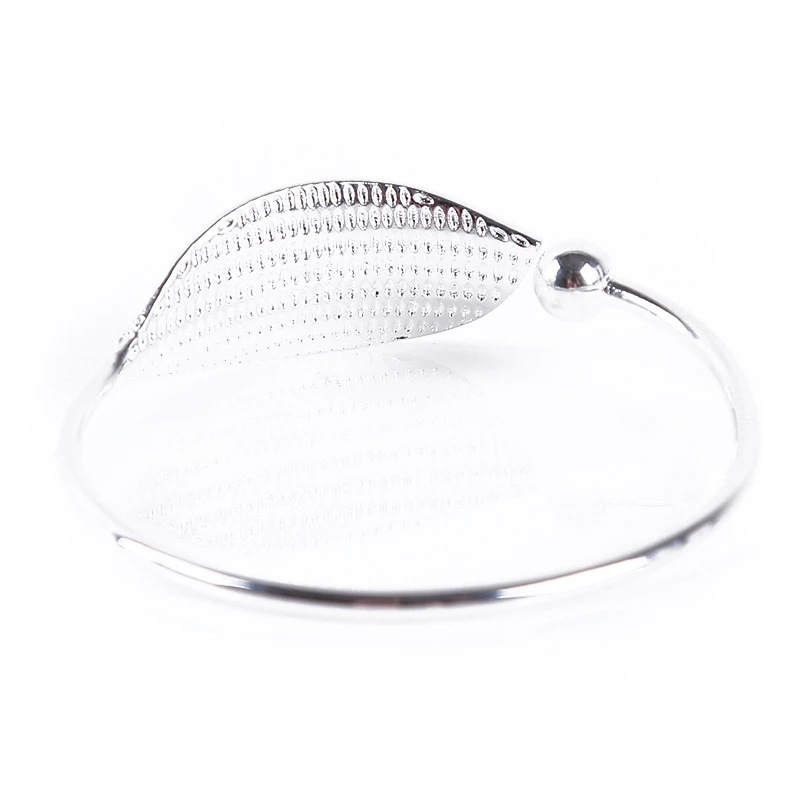 

Fashion Trendy Open Leaf Cuff Bracelet Bangles for Women Simple Plant Bracelet Femme jewelry Birthday Gift