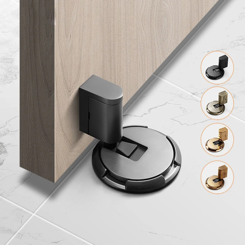 

Mechanical Windproof Door Stopper Adjustable Self-Locking Mute Door Stopper Heavy Duty Stopper For Door Furniture Hardware