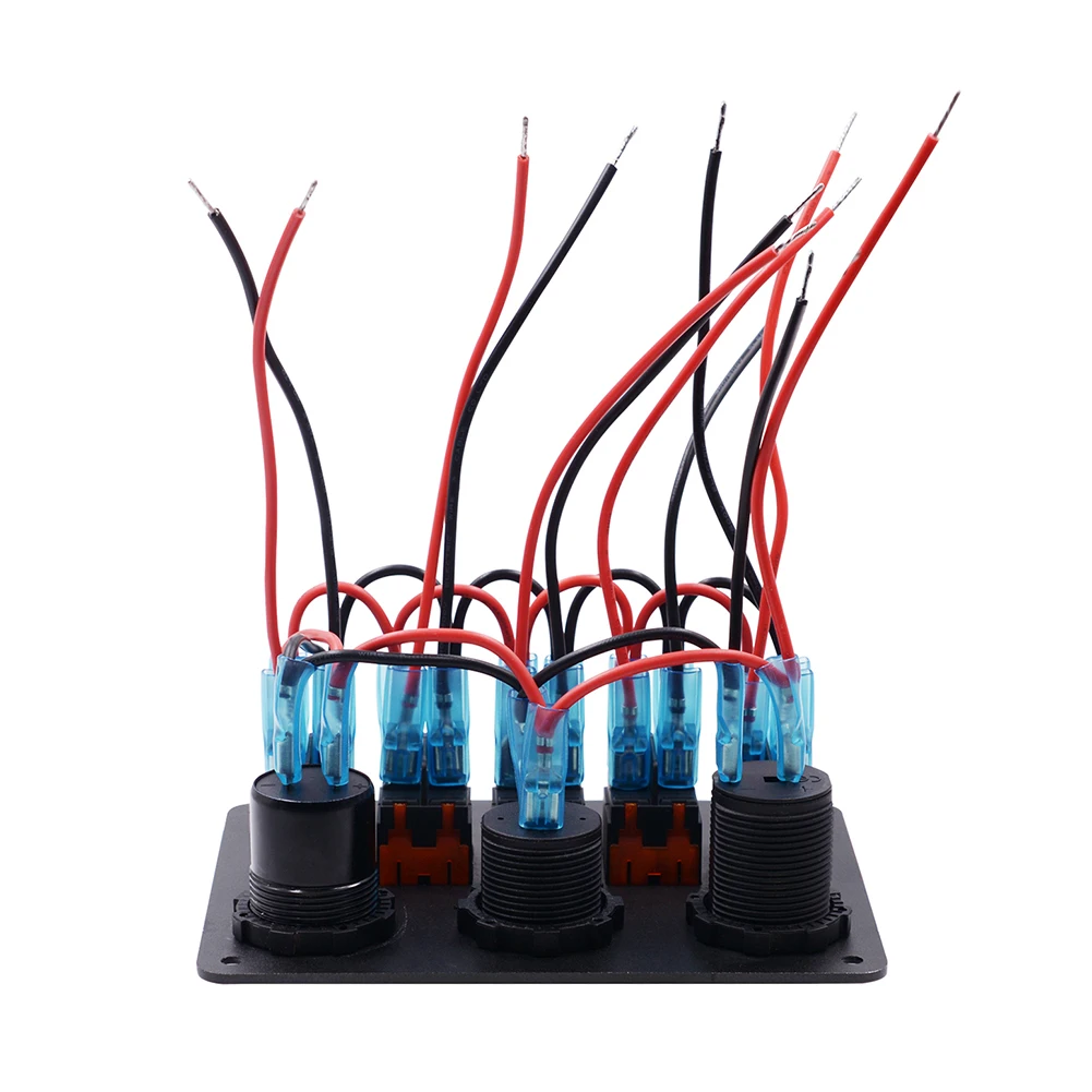 5 цветная панель переключателя защита от огня быстрая зарядка цвет аналогичный