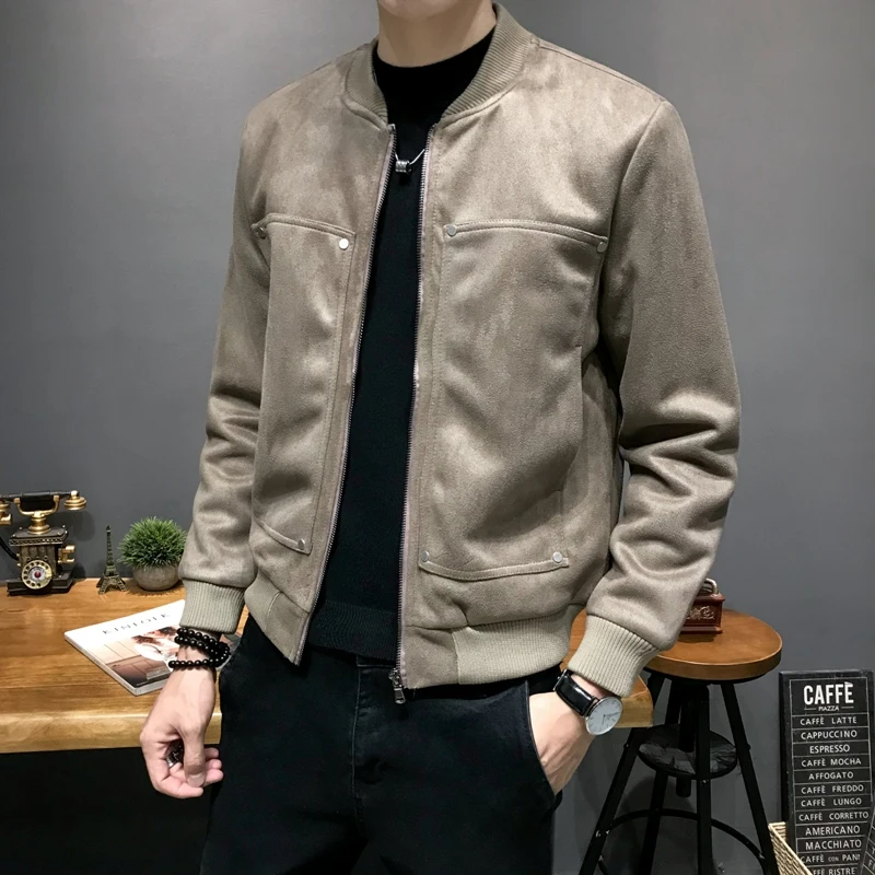 Осенне зимняя Толстая мужская куртка Корейская версия приталенного красивого