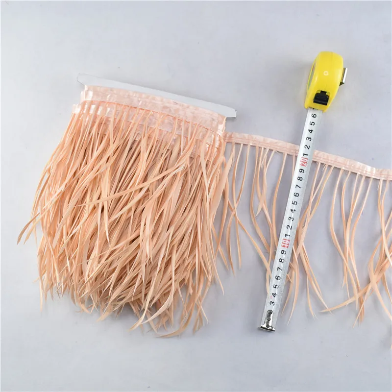 2 м/лот Красивая Обрезка гусиных перьев планки ленты бахрома 6 8 &quot15 20 см для