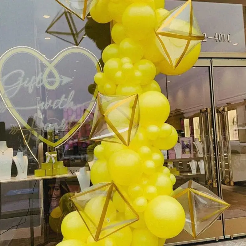 22 дюймовая прозрачная фоторамка квадратная проволока золотая розовая Золотая