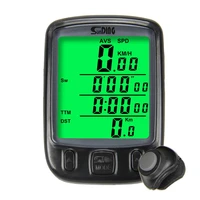 sunding wired wireless cycling bike computer multifunctional large screen lcd display blacklight road bicycle mtb speedometer