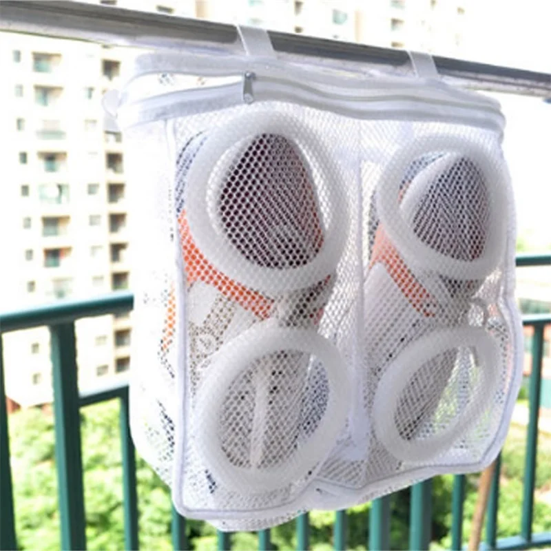 

1PC Lazy Shoes Washing Bags Hanging Dry Mesh Laundry Bag Home Using Underwear Bra Clothes Washing Net Shoes Protect Wash Bag