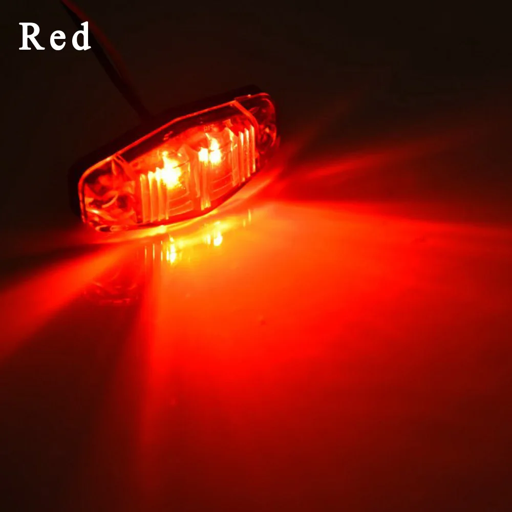 

LED Side Marker Light Set 12V DC 64x27x17mm Lamp PC plastic Replacement Trailer Truck
