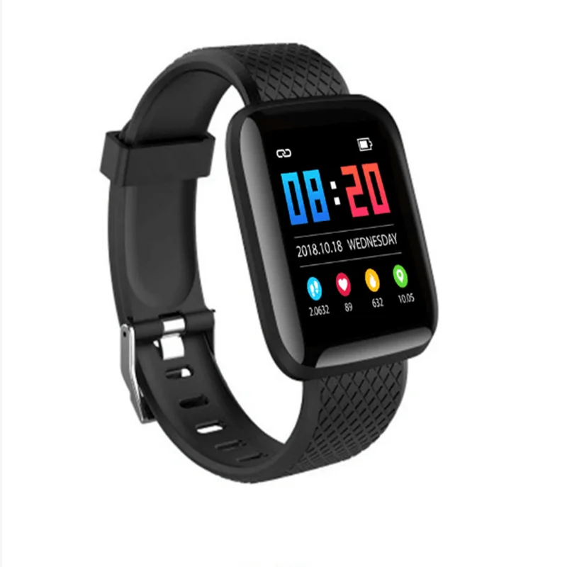 

Chinese Wrist Watch 116plus Waterproof Pedometer Smart Health Fitness Band With Heart Rate Blood Pressure Smart Band