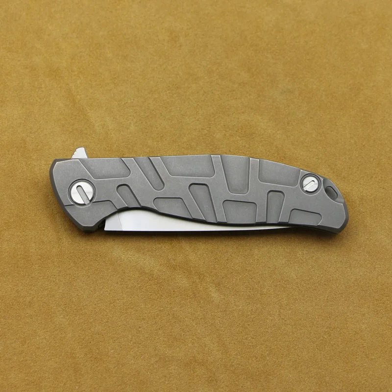 Складной нож GREEN THORN T образный F95 Flipper лезвие D2 титановая рукоятка подшипник