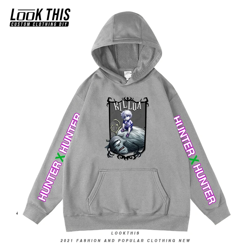 

Hunter X Hunter Anime Children's Clothes Cuff Print Sweatshirt Kids Oversized Hoodie Manga Boys Girls Sportswear Tops Hooded