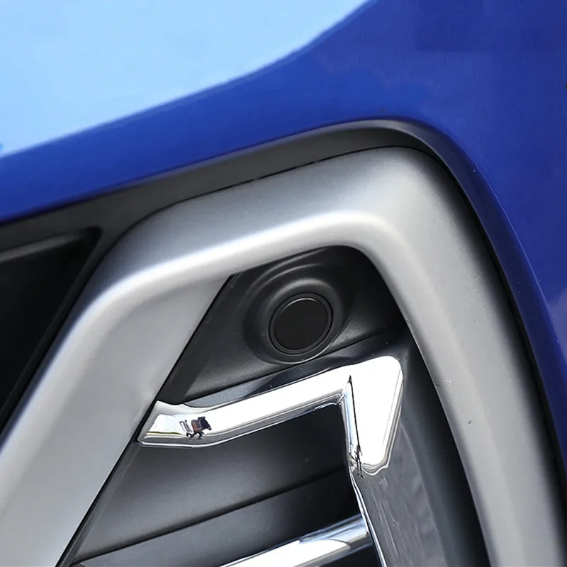 Car Styling Front Fog Lamp Frame Decoration Cover Trim Stickers 2Pcs For Audi Q3 ABS Auto Exterior Accessories Modified