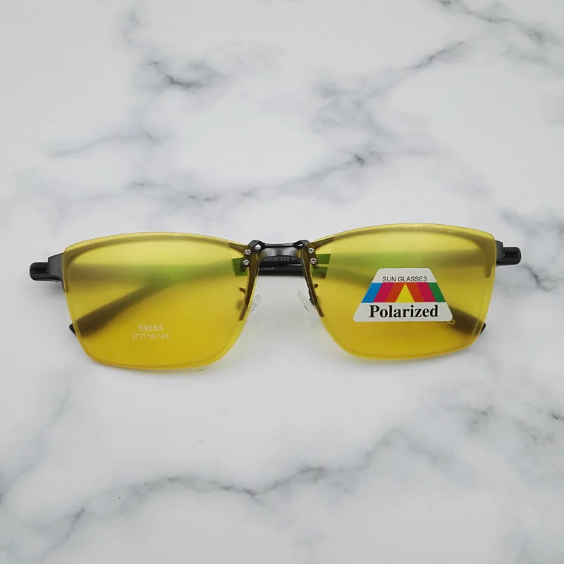 Магнитные солнцезащитные очки Evove Мужская поляризованная оправа с 2 зажимами