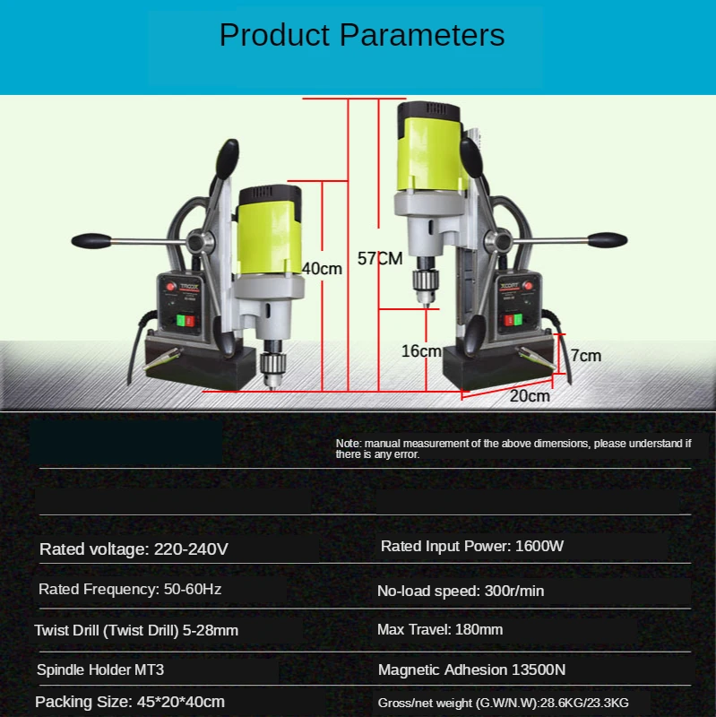 

Drilling Machine Bench Drill Stand 1600W Electric Bench Drilling Machine Drill Chuck 1-28mm