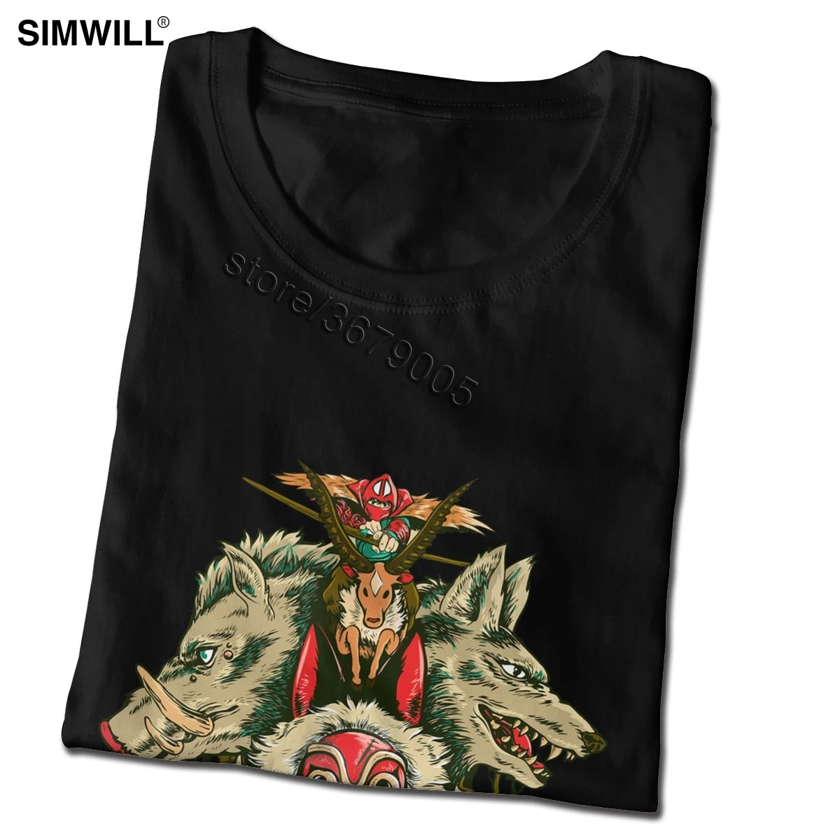 Футболка мужская с круглым вырезом дышащая тенниска из мягкого хлопка в ретро