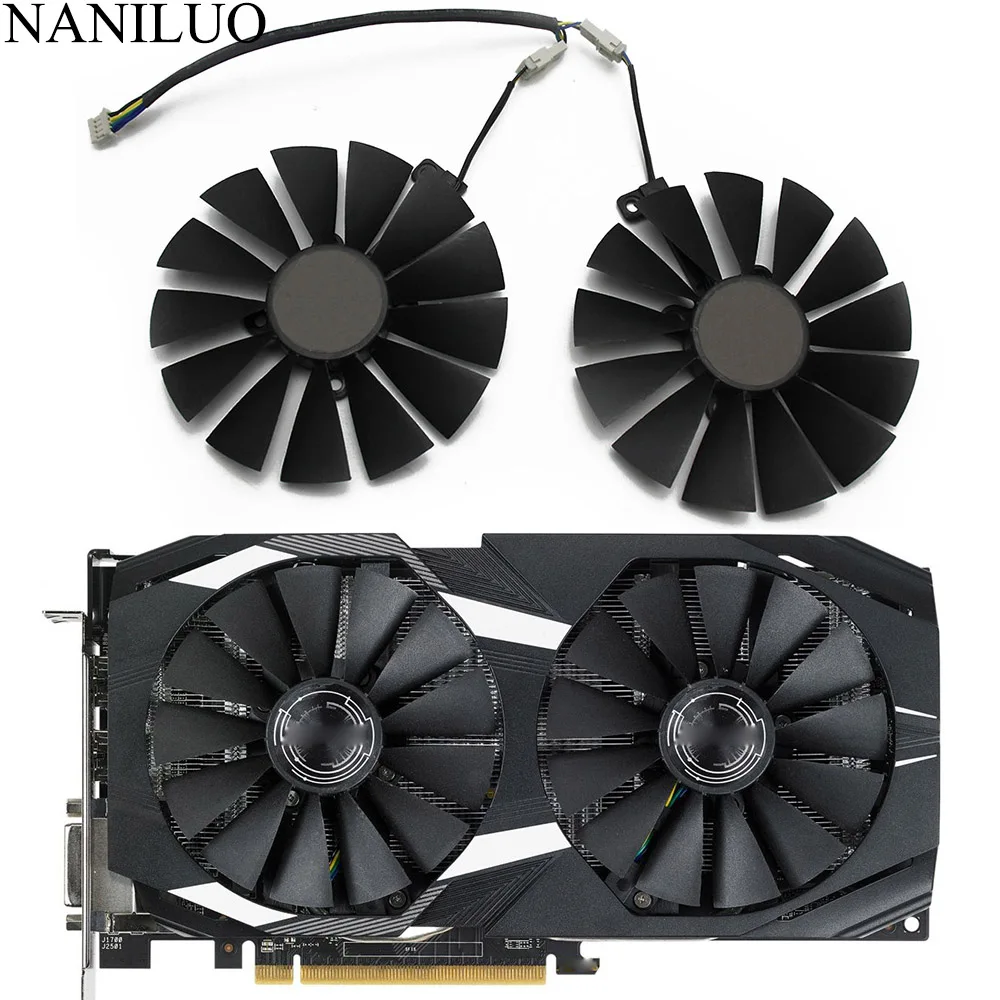 Вентилятор PLD10010S12H T129215SM 95 мм RX580 двойной OC охлаждения графической карты ASUS Ares Radeon