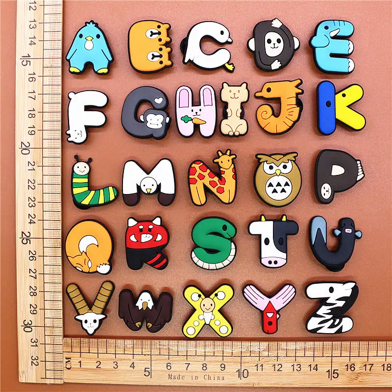 1 шт. Новинка обувной Шарм 26 видов милые животные стильные ПВХ буквы аксессуары