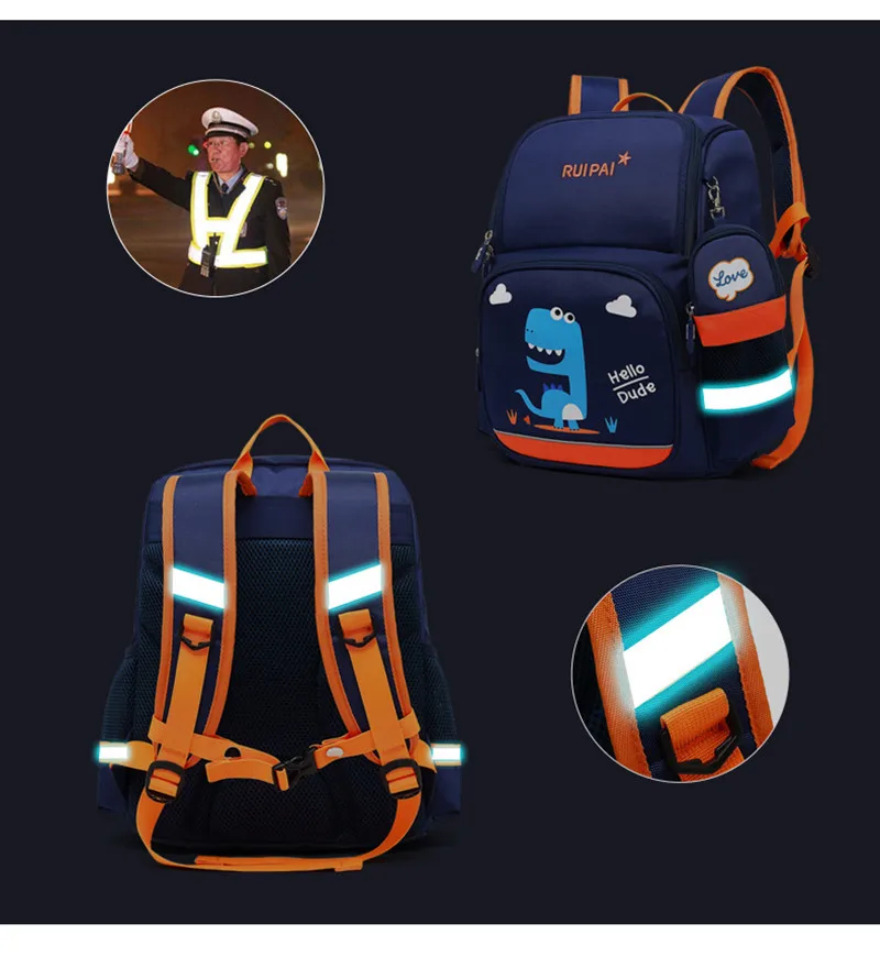 Kids School Bags Preschool Backpacks for Girls Boys Cute Dinosaur Prints Kindergarten bag Primary School Backpack 2 sizes