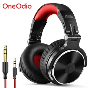 Oneodio Проводная накладная гарнитура с микрофоном, Hi-Fi студийные наушники для диджеев, профессиональные складные стереонаушники с монитором
