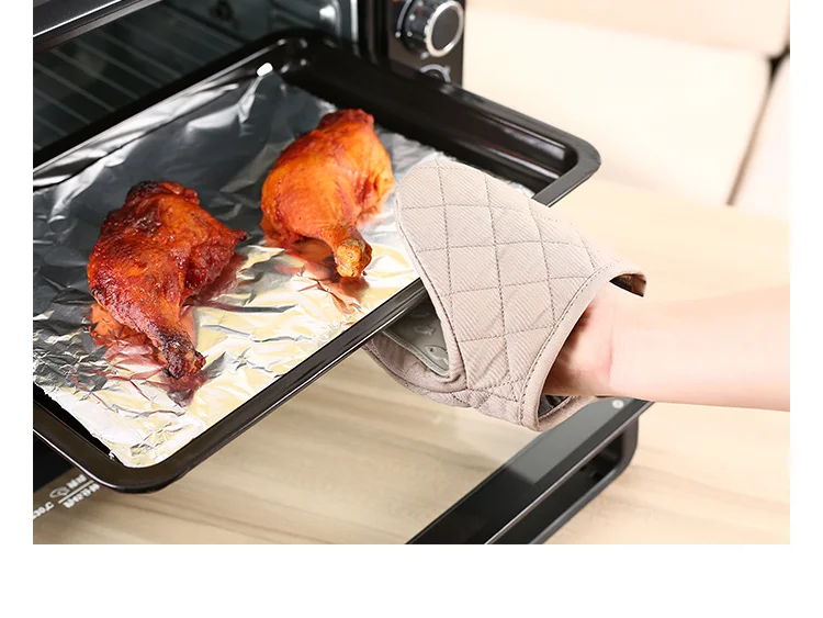 Силиконовые хлопковые перчатки для духовки изоляционные кухни микроволновой