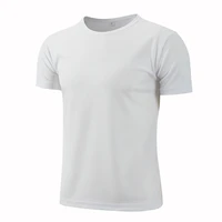 elastic clothing exercise fitness gym short sleeve fannai running t shirt men breathable sports training quick drying