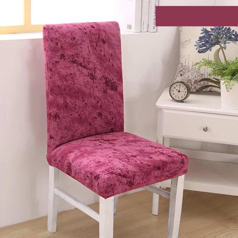 Эластичные чехлы из спандекса Защитные для обеденных стульев эластичные Чехлы