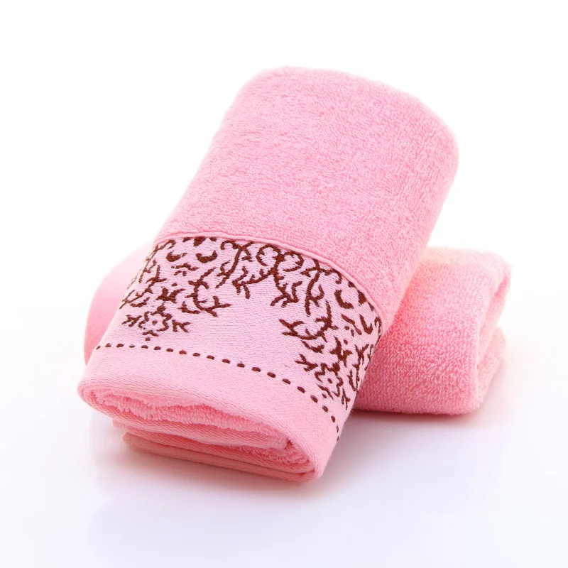 Полотенце хлопковое домашнее жаккардовое толстое впитывающее полотенце для
