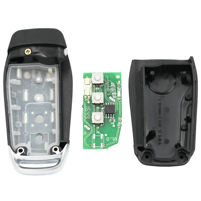 Флип Модернизированный дистанционный ключ-брелок от машины 315 МГц/433 МГц с чипом