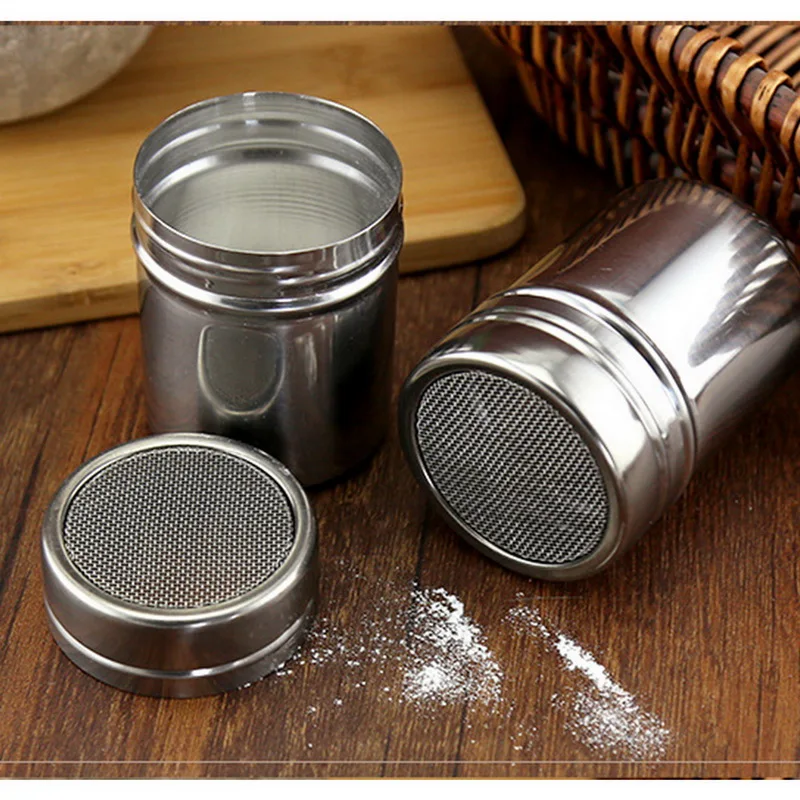 1 шт. новая сетчатая банка для приправ из нержавеющей стали какао корица сахар