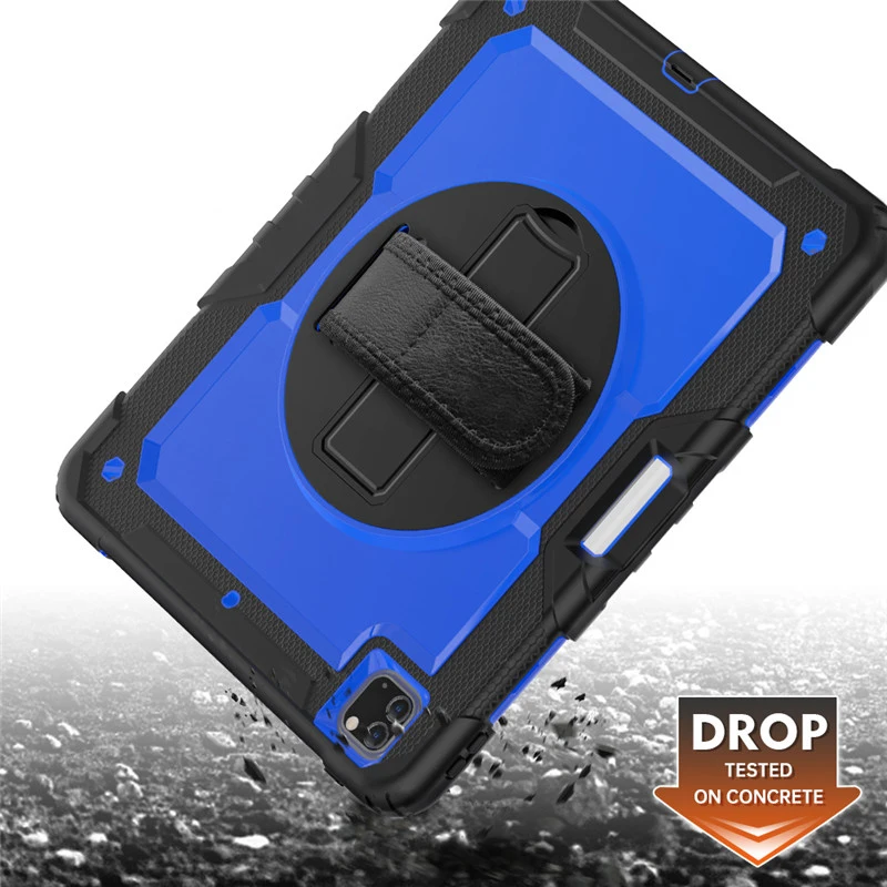 

Case For iPad Pro 11'' 12.9 Inch 2018 2020 Heavy Duty Rugged Shockproof Cover Rotate stand Pencil Holder for iPad Pro 2020 Case