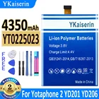 Аккумулятор ykaisin 4350 мАч, YT0225023, батарея для Yotaphone 2, Yotaphone2, YD201, YD206, сменная батарея + батарея для отслеживания кода