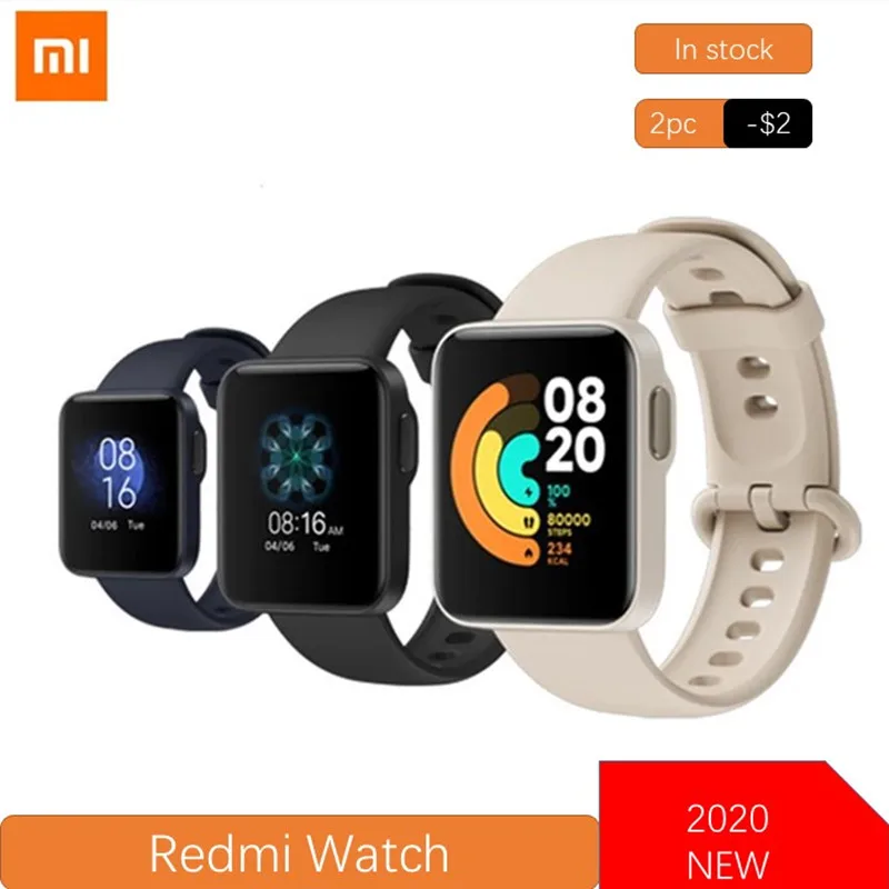 Новинка 2021 оригинальные Смарт часы Xiaomi Redmi Bluetooth водонепроницаемые 5ATM фитнес