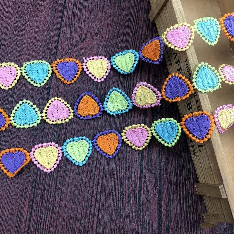 15 ярдов кружевные планки лента для рукоделия в форме сердца кружевная шитье