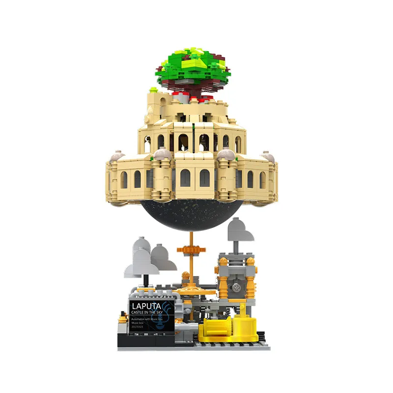 05001 1179 шт строительные блоки игрушки XB Moc Laputa: замок в небе кирпичи с музыкальной