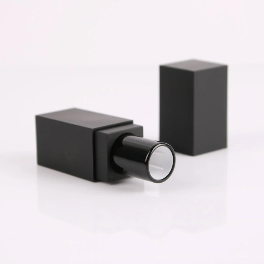 2 шт./лот 12 1 мм квадратный контейнер помады в матовый черный цвет пустые упаковки