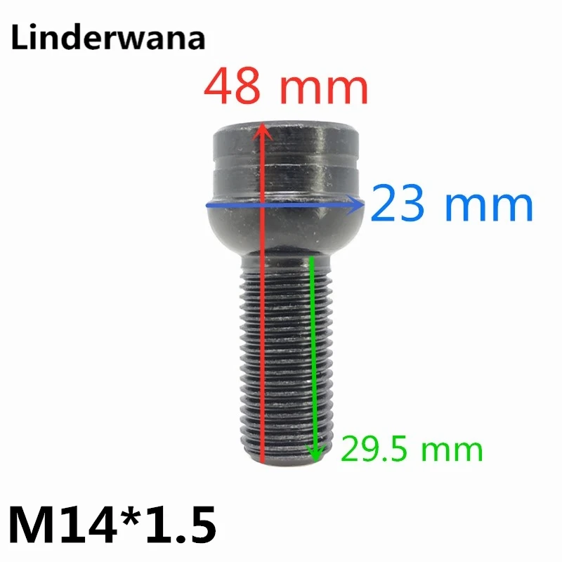 1 комплект M14 * 5 Болт замка колеса шины противоугонных винтов гайка для Mercedes Benz W176