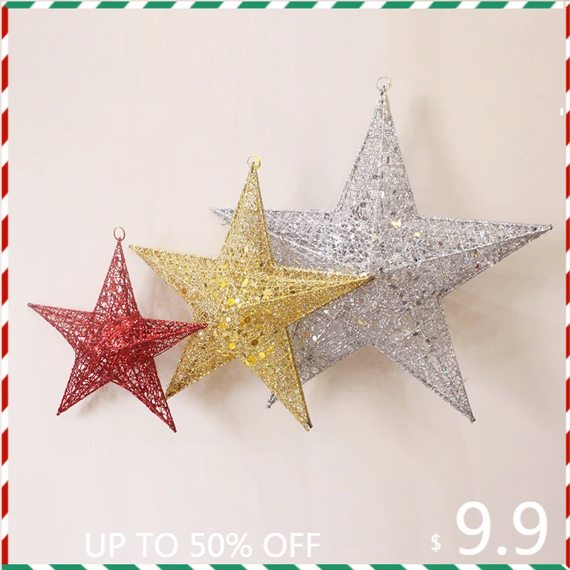 

Led Christmas Lights Outdoor White Electric Festive Holiday Lighting Stars Happy New Year 2021 Navidad Merry Christmas ZZ50SD