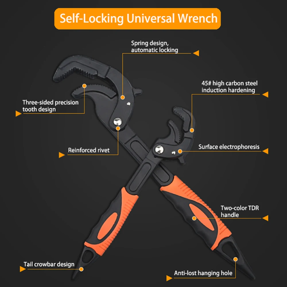 

Multi-function pipe pliers Adjustable Spanner For home & professional Industrial wrench spanner hand tool