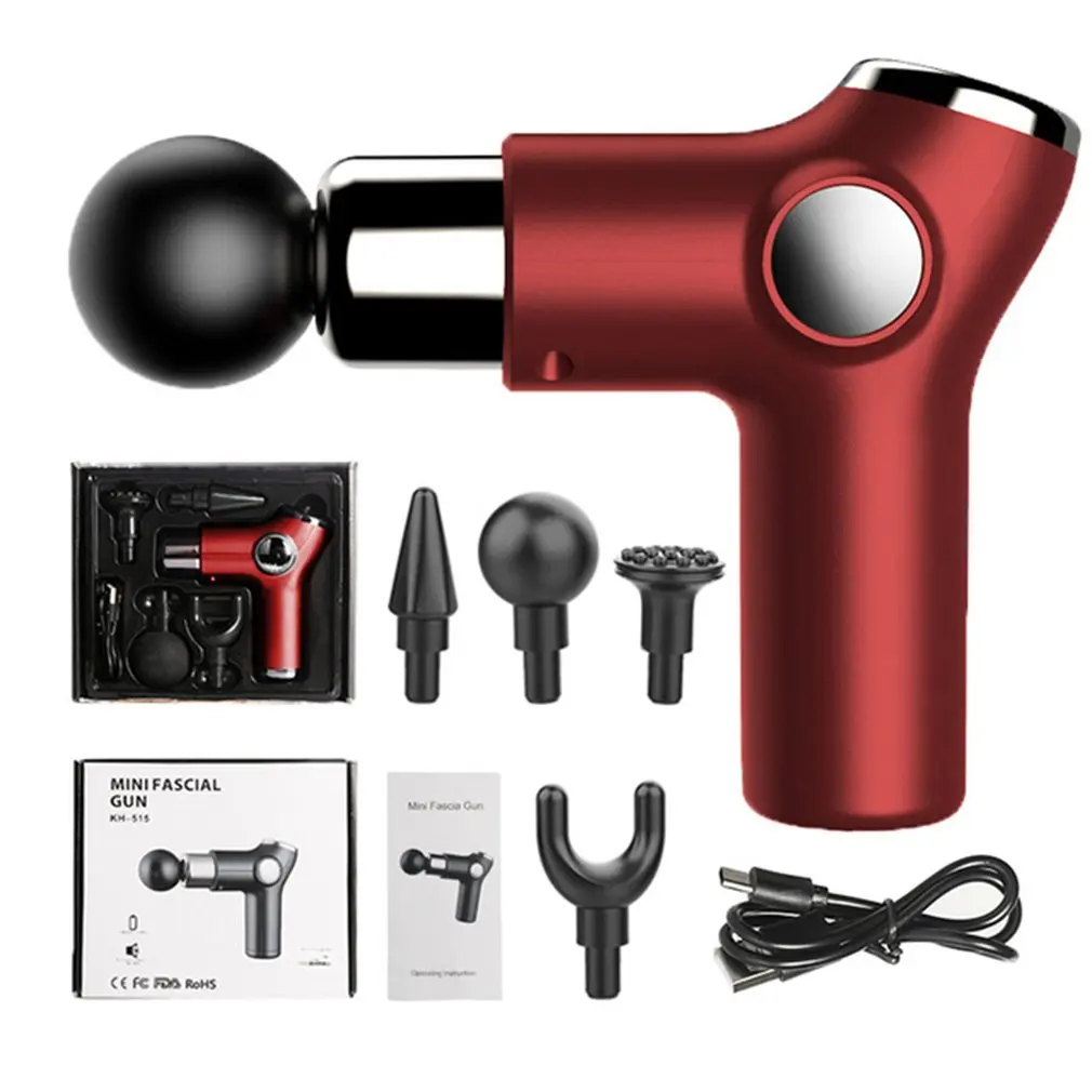 

Practical Portable Mini Massager Deep Tissue Reduces Pain Light Weight Low Noise Long Battery Life Tool