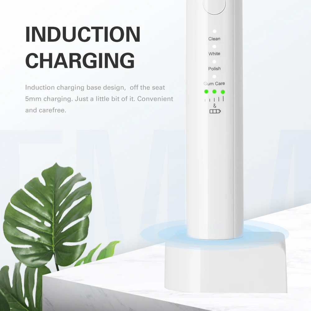 Электрическая зубная щетка для лица с 4 насадками и таймером|Электрические