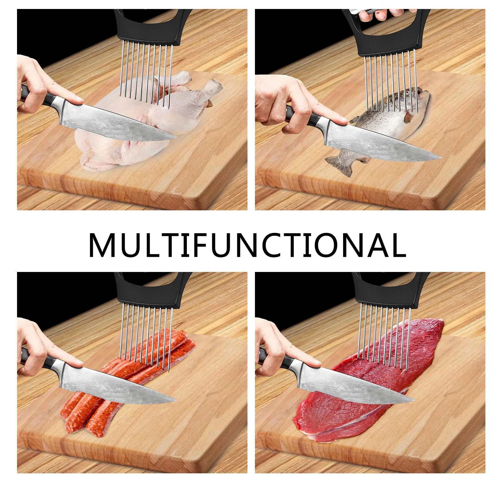 

Food slice assistant slicers stainless steel vegetable rack slicers meat slicers Onion Cutter Onion Chop Fruit Vegetables Cutter