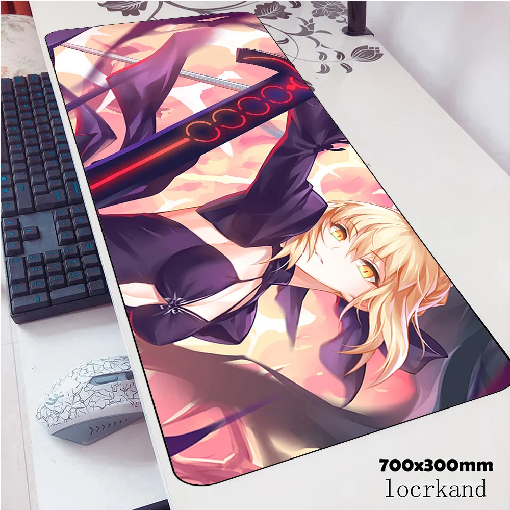 

Saber Alter mousepad 700x300x3mm Boy Gift Computer mouse mat gamepad pc gamer gaming mousemat fate desk pad office padmouse