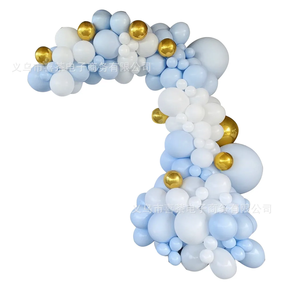

2021 New Ins White Blue Balloon Arch Bridge Set Macaron Rubber Balloons Wedding Party Decoration Supplies