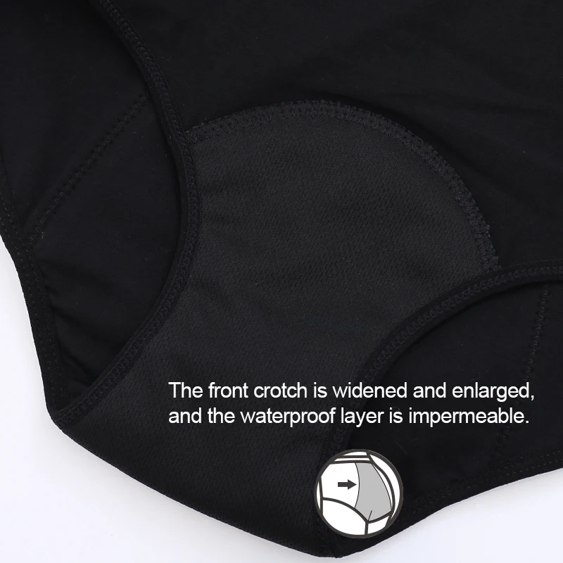 

Sexy Menstrual Pants Cotton Leakproof Period Panties For Women High Rise Physiological Underwear Black Underpants Recommend Top