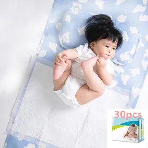 Коврик для пеленания детских подгузников, одноразовый, водонепроницаемый, 30 шт.пакет