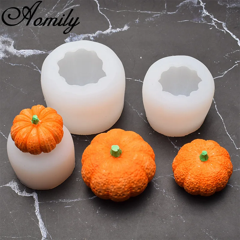 Силиконовые формы в виде тыквы Aomily сделай сам размеров S/M/L форма для помадки и
