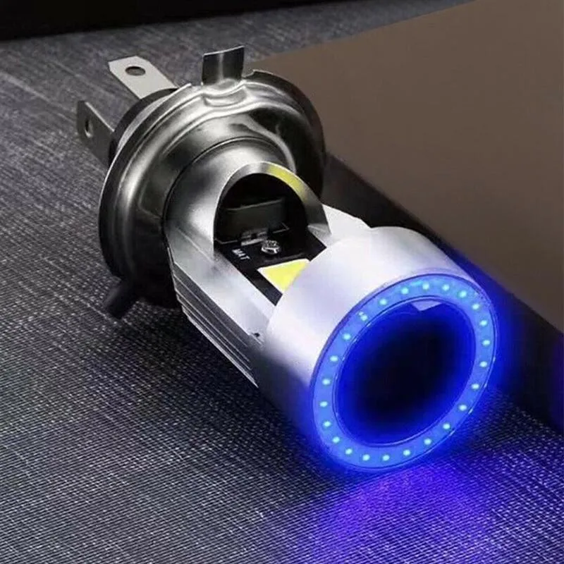 

Angel Eyes 25W H4 HB2 9003 Motorcycle Led Headlight Bulb Headlamp Accessories Motorcycle Motorbike Light Blue