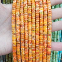natural stone bead agates aventurine jewelry making 3x6mm flat cylinder loose beads diy necklace bracelet women accessories