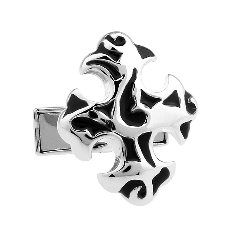 

Mans Jewelry boy gift French cuff shirt Button Metal cufflinks Plant Cufflink silver 5pairs per lot
