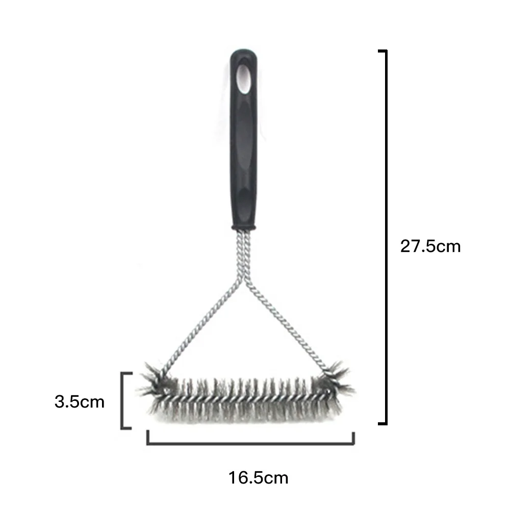 

Kitchen Accessories BBQ Grill Barbecue Kit Cleaning Brush Stainless Steel Cooking Tools Wire Bristles Triangle Cleaning Brushes