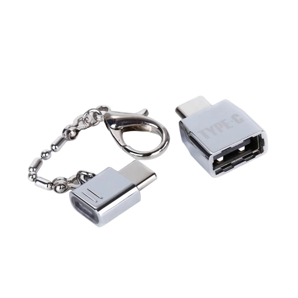 

Micro USB To Type Adapter and USB To Type-C Adapter with Keychain OTG Converter