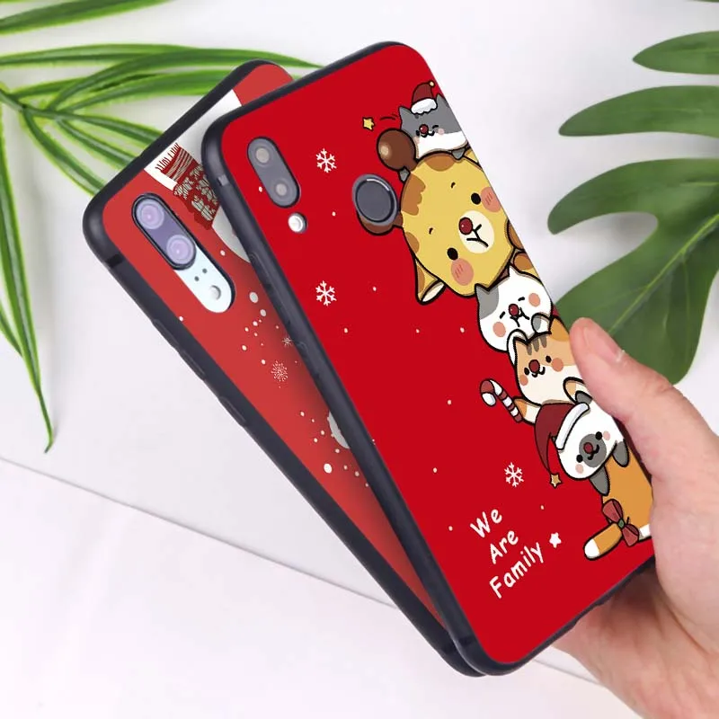 Веселый Рождественский Мягкий силиконовый чехол для телефона huawei mate 30 pro p20 p30 lite 20