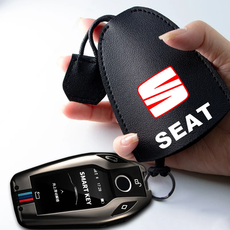 

1pcs Leather TPU Car Key Case Cover Protector for Seat FR Leon Mk3 Mk2 5f Lbiza Altea 6j Alhambra Arona Cupra Tarraco Auto Goods
